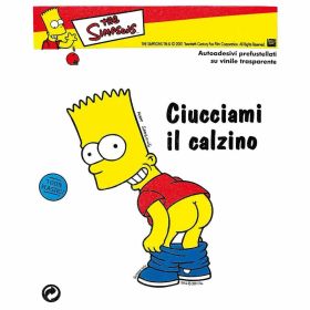 Adesivo moto Ciucciami il calzino 14x16cm