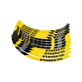 Kit adesivo cerchione 17 pollici STAGE6 giallo