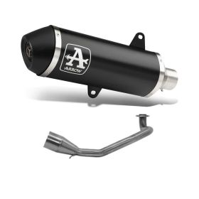 ARROW Urban Slip-On Rennschalldämpfer Dunkel Aluminium und Sammler für Honda Forza 125