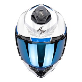 Casco integrale Scorpion EXO-1500 AIR Arena bianco blu