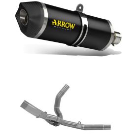 ARROW Race-Tech Auspuff Aluminium Dunkler Schalldämpfer und Sammler für SUZUKI V-Strom 650