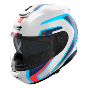 Casque modulable NOLAN N100-6 Radiante 358 blanc bleu rouge
