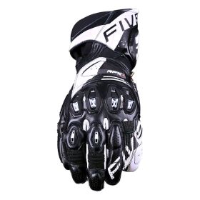 Motorcycle Gloves Racing FIVE RFX1 EVO Summer Leather Black White