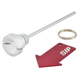 Vis de remplissage d'huile moteur SIP anodisée argent mat pour Vespa LX/S i.e