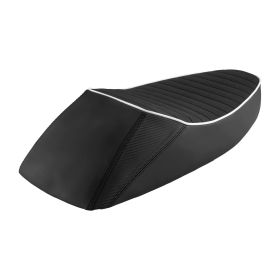 Sella sportiva NISA Corsa Evolution nero/bianco per Vespa 125