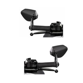 FAR 7915/7916 Schwarzes Bar-End-Spiegelpaar für Yamaha