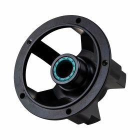 Mozzo ruota anteriore CRIMAZ 5/86 conversione a 10 pollici in alluminio nero anodizzato