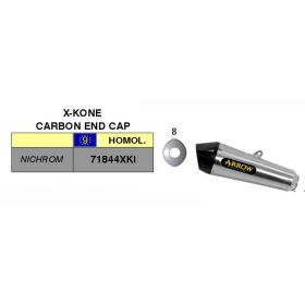 Kit d'échappement ARROW X-Kone avec adaptateur catalytique pour Yamaha XJR 1300