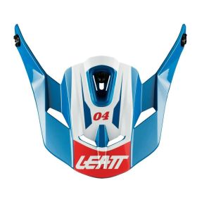 Frontino casco moto LEATT per casco GPX rosso/bianco 4.5