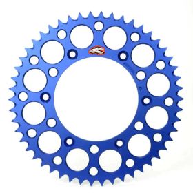 RENTHAL Grooved Motorcycle Crown in Ultra-Light Blue Ergal Z47 Pitch 520