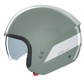Casco jet urbano NOLAN N20-2 Dolce Vita 348 verde grigio bianco