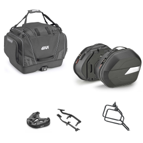 Kit GIVI borsa T525 borsa WL900B nero 33/25L per SUZUKI DL V STROM