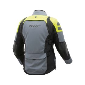 Giacca invernale T.UR USHUAIA HYDROSCUD grigio / giallo fluo impermeabile