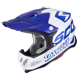 Casco motocross Scorpion EXO VX-22 AIR Updown bianco blu