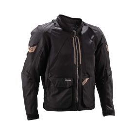 LEATT ADV FlowTour 4.5 Short Summer jacket Stealth black grey breathable