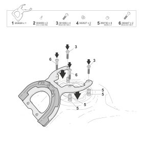 Flangia serbatoio SHAD Click System per CFMOTO 450/700 MT / Adventure