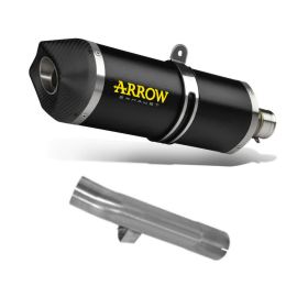 ARROW Race Tech Slip-On Auspuff Dunkel Aluminium Carby Kappe Verbindung Suzuki GSX 1250 F