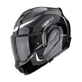 Casco modulare reversibile Scorpion EXO-TECH EVO PRO Acuti nero argento