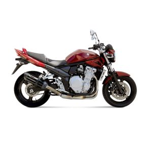 MIVV Black Slip-On Auspuffgeräusch genehmigt für SUZUKI GSF 650 Bandit 2007-2015