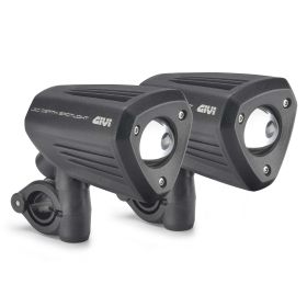 Paire de feux additionnels GIVI S312 LED aluminium noir universel