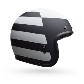 Jet Helmet Cafe Racer BELL Custom 500 Parlor Black White Matte