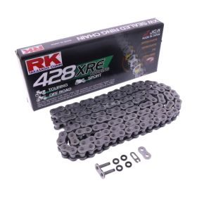 Kit trasmissione RK catena XRE aperta 132 maglie 428 corona nera 46 z pignone 13 z