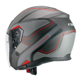 Jet Helm CGM 136G RNA Sport Mattgrau Rot
