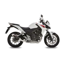MIVV GP Schwarzer Slip-On Auspuff genehmigt für HONDA CB 500 F/X