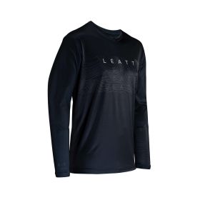 Maglia MTB LEATT Gravity 3.0 nero maniche lunghe tessuto IceYarn rinfrescante