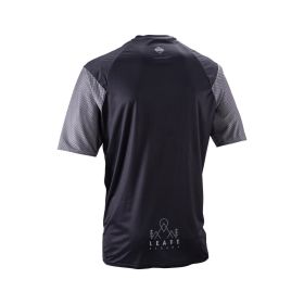 Maglia MTB LEATT Trail 3.0 nero con tessuto X-Flow e finitura antibatterica