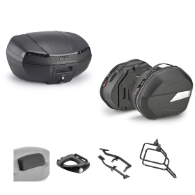 GIVI RIVIERA Top Case Kit WL900B Black 46/25L for MORINI X-CAPE