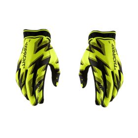 100% RIDEFIT Motocross Gloves Fluorescent Yellow/Black