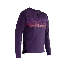 LEATT Trail 4.0 MTB-Trikot Velvet Purple mit Taschen und halbem Reißverschluss