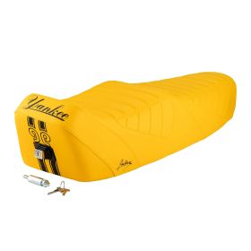 Sella NISA Giuliari Yankee giallo con serratura per Vespa PX80/200/PE