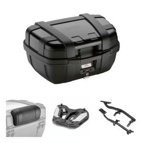 GIVI TREKKER Schwarz 52L Topcase-Kit für VOGE VALICO DSX RALLY