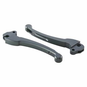 SIP CNC Aluminum Clutch/Brake Lever Set Anodized Grey 2 Pieces