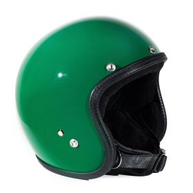 Jet Helmet Cafe Race 70's Pastello Vintage Green