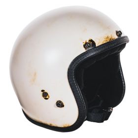 Jet Helmet Cafe Race 70's Pastello Dirty Ivory