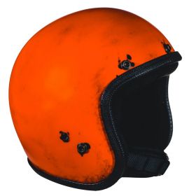 Jet Helmet Cafe Race 70's Pastello Dirty Orange