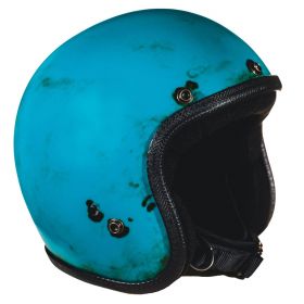 Casque Jet Cafe Race 70's Pastello Dirty Turquoise