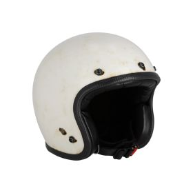 Casque Jet Cafe Race 70's Pastello Dirty Blanc