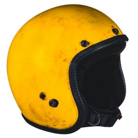 Jet Helmet Cafe Race 70's Pastello Dirty Yellow