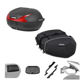 SHAD Kit SH47R Topcase und E48 Taschen SE für KTM Duke 125/200/250/390