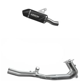 Marmitta Arrow Indy Race EVO alluminio nera fondello carby e collettore per BMW R 1300 GS