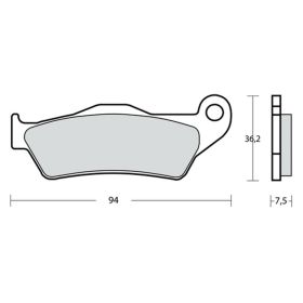 Plaquettes de frein frittées BREMBO Z04 M467Z04 paire piste