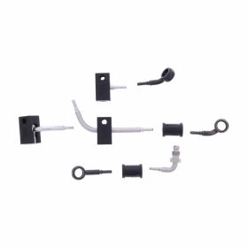 JMP 4 Bremsleitungen Stahl HBF-4756-V-MBK Schwarz für Kawasaki ZX-10R 1000