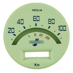 Quadrante contachilometri PREMIUM QUALITAT verde/blu 100km/h