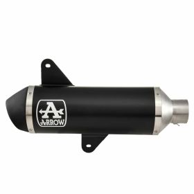 ARROW Urban Racing Exhaust in black aluminum oval with included connector