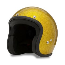 CASQUE JET 70's METAL FLAKES OR