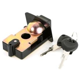 Serratura bloccasterzo REPRO TEILE nero con cilindretto per Vespa PX80/200/PE